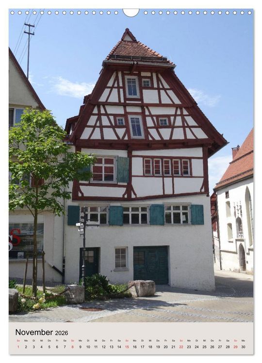 Produktbild: Fachwerkh&auml;user - schmal, krumm, schief (Wandkalender 2026 DIN A3 hoch), CALVENDO Monatskalender