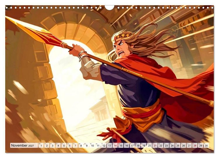 Produktbild: David gegen Goliath &ndash; Mut besiegt St&auml;rke (Wandkalender 2027 DIN A3 quer), CALVENDO Monatskalender