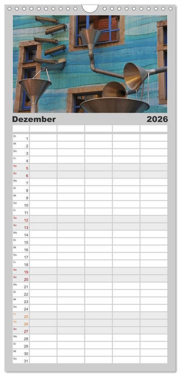 Produktbild: Familienplaner 2026 - Dresdens Neustadt mit 5 Spalten (Wandkalender, 21 x 45 cm) CALVENDO