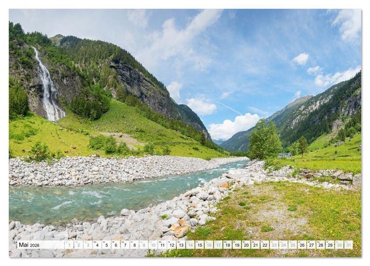 Produktbild: Zillertal - Bergidylle rund um Mayrhofen 2026 (Tischkalender 2026 DIN A5 quer), CALVENDO Monatskalender