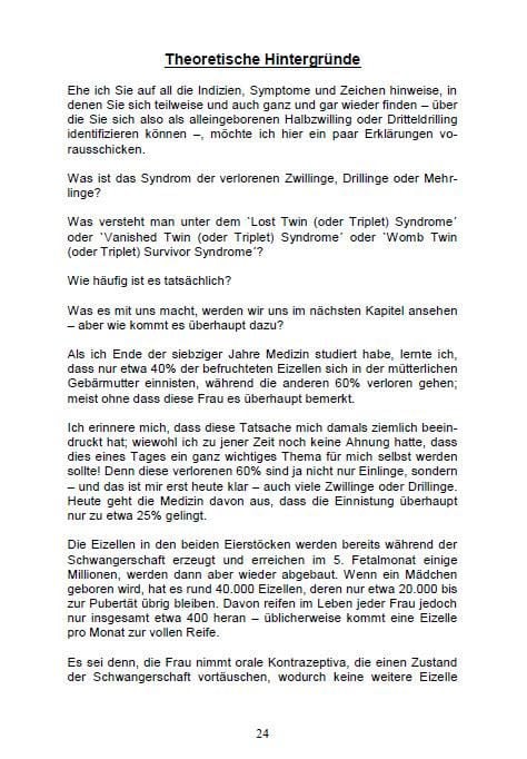 Produktbild: Alleingeborener Zwilling