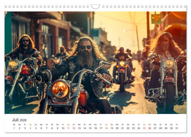 Produktbild: Motorrad tolle Momente (Wandkalender 2026 DIN A3 quer), CALVENDO Monatskalender