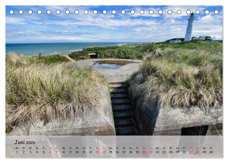Produktbild: Bunker Zeitzeugen der Geschichte (Tischkalender 2026 DIN A5 quer), CALVENDO Monatskalender