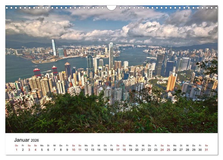Produktbild: Megacity Hong Kong (Wandkalender 2026 DIN A3 quer), CALVENDO Monatskalender