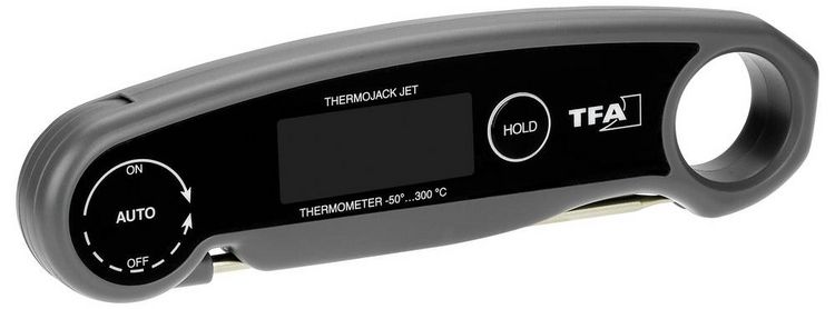 Produktbild: TFA Dostmann 30.1069.10 K&uuml;chen-Thermometer Automatisches Abschalten Babykost, Backen, Braten, Burger, Fett, Fl&uuml;ssige Stoffe