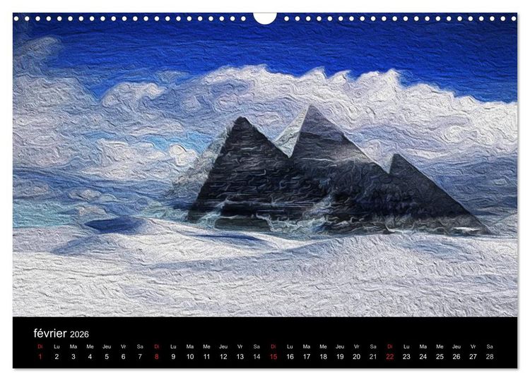 Produktbild: L'&Eacute;GYPTE EN COULEURS (Calendrier mural 2026 DIN A3 vertical), CALVENDO calendrier mensuel