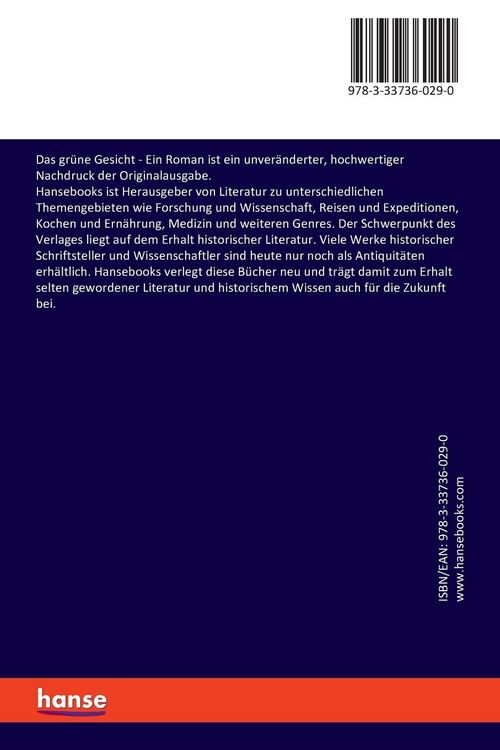Produktbild: Das gr&uuml;ne Gesicht