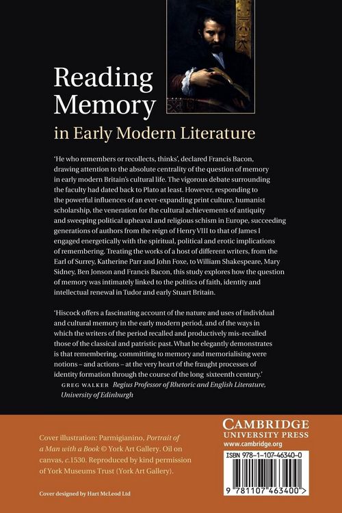 Produktbild: Reading Memory in Early Modern Literature