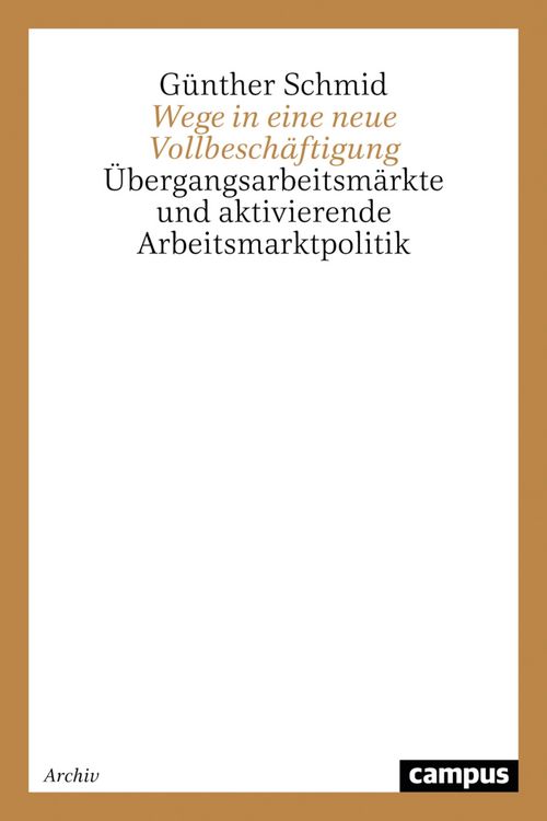 Produktbild: Wege in eine neue Vollbesch&auml;ftigung
