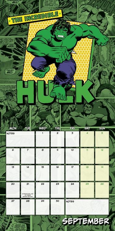 Produktbild: Marvel Comics &ndash; Offizieller Kalender 2027