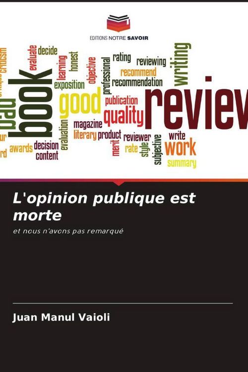 Produktbild: L'opinion publique est morte