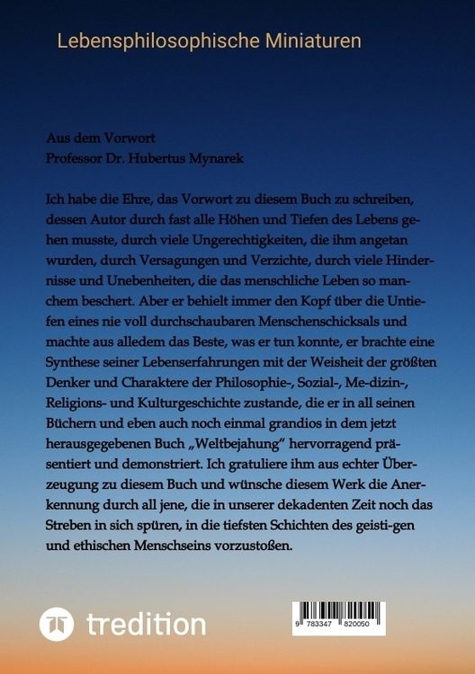 Produktbild: Weltbejahung