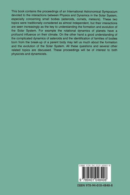 Produktbild: Interactions Between Physics and Dynamics of Solar System Bodies