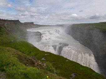 Produktbild: CALVENDO Puzzle Gullfoss | 1000 Teile Lege-Gr&ouml;&szlig;e 64x48cm Foto-Puzzle f&uuml;r gl&uuml;ckliche Stunden