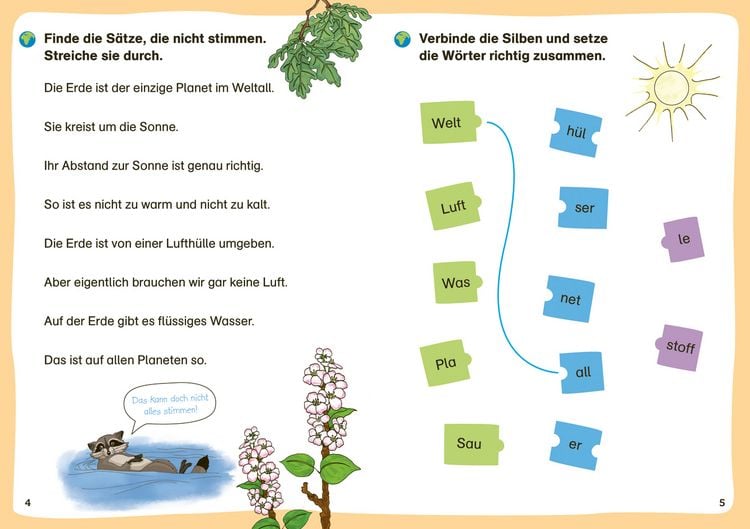 Produktbild: WAS IST WAS Erstes Lesen. Leser&auml;tsel Unsere Erde