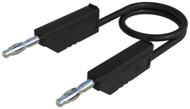 Produktbild: Hirschmann Test & Measurement CO MLN SIL 200/1 Messleitung Lamellenstecker 4 mm Lamellenstecker 4 mm 2.00 m Schwarz 1 St.