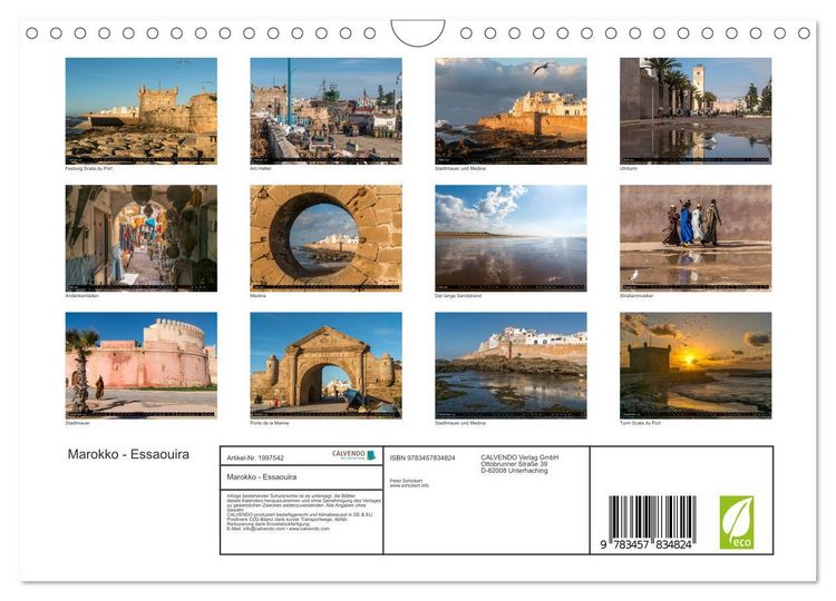 Produktbild: Marokko - Essaouira (Wandkalender 2026 DIN A4 quer), CALVENDO Monatskalender