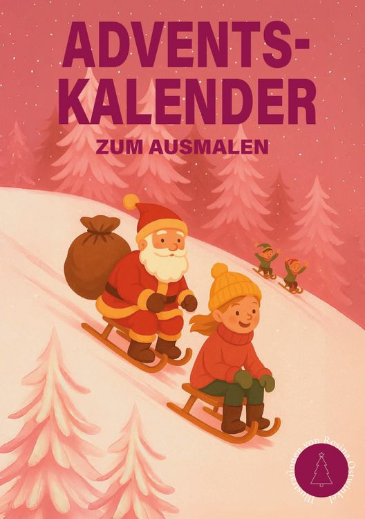 Produktbild: Adventskalender zum ausmalen