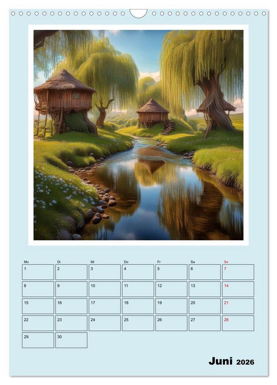 Produktbild: Traumwelt Baumhaus (Wandkalender 2026 DIN A3 hoch), CALVENDO Monatskalender