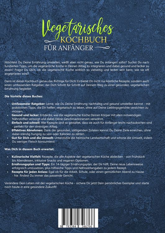 Produktbild: Vegetarisches Kochbuch f&uuml;r Anf&auml;nger