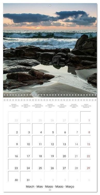 Produktbild: Bretagne Paysages c&ocirc;tiers (Calendrier mural carr&eacute; 2026 30x30 cm) Calendrier double avec une page pour vos prises de notes
