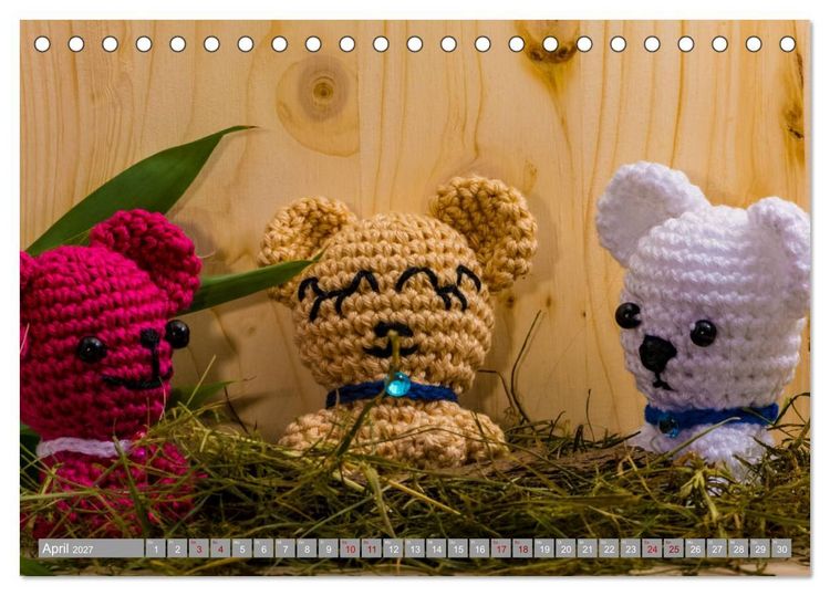 Produktbild: Amigurumi - Die geh&auml;kelte Welt (Tischkalender 2027 DIN A5 quer), CALVENDO Monatskalender