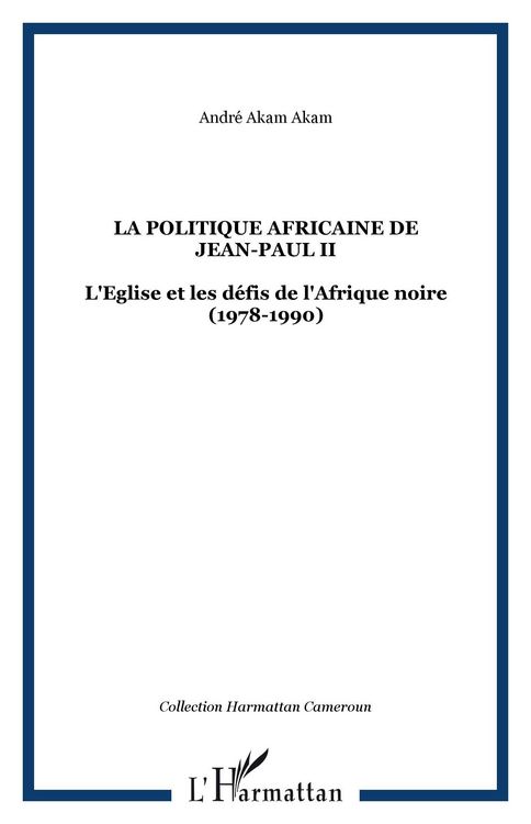 Produktbild: La politique africaine de Jean-Paul II