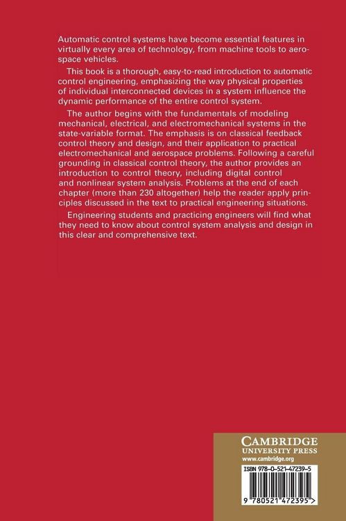 Produktbild: Control System Dynamics