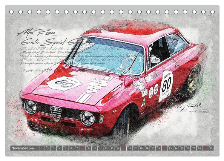 Produktbild: Rennsport am Limit (Tischkalender 2026 DIN A5 quer), CALVENDO Monatskalender