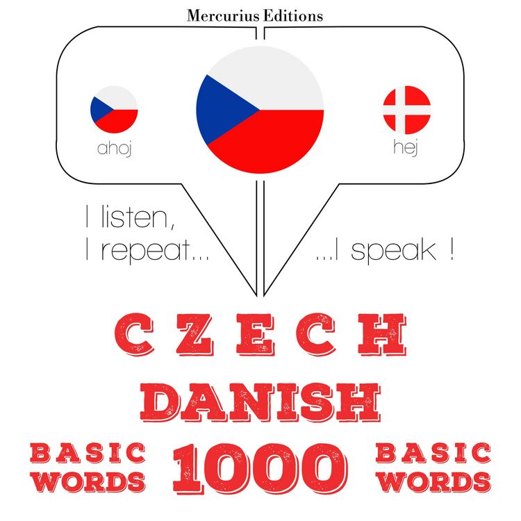 Produktbild: Česko - d&aacute;n&scaron;tina: 1000 z&aacute;kladn&iacute;ch slov