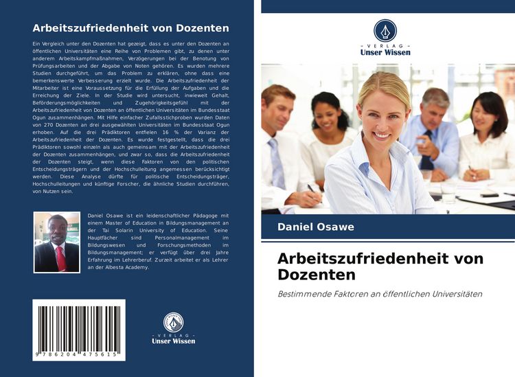 Produktbild: Arbeitszufriedenheit von Dozenten