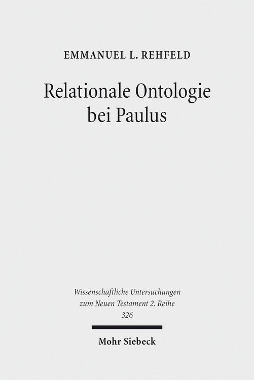Produktbild: Relationale Ontologie bei Paulus