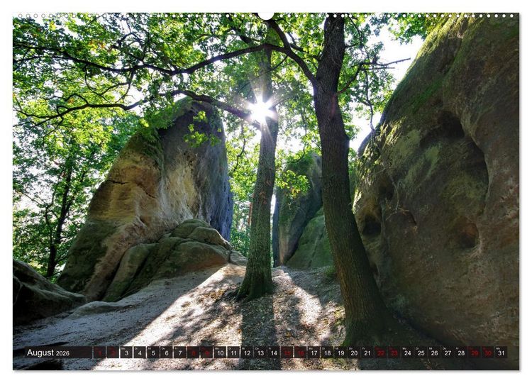Produktbild: Zittauer Gebirge - Deutschlands kleinstes Mittelgebirge (hochwertiger Premium Wandkalender 2026 DIN A2 quer), Kunstdruck in Hochglanz
