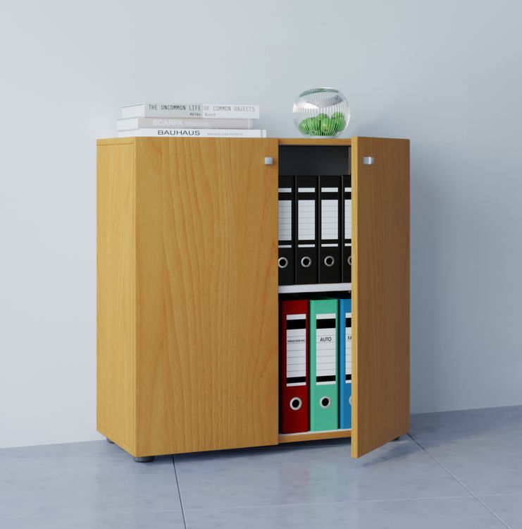 Produktbild: B&uuml;roschrank B&uuml;cher Ordner Aktenschrank Lona 2fach