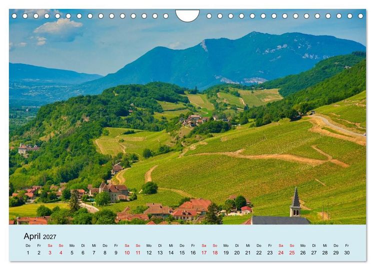 Produktbild: Frankreich &ndash; Landschaften zum Verlieben (Wandkalender 2027 DIN A4 quer), CALVENDO Monatskalender