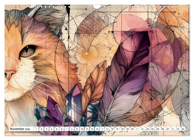 Produktbild: Bohemian Tierzauber (Wandkalender 2026 DIN A3 quer), CALVENDO Monatskalender