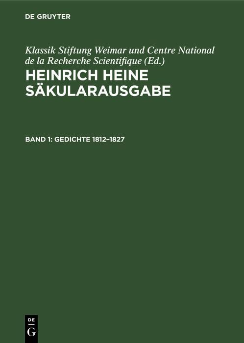 Produktbild: Gedichte 1812-1827