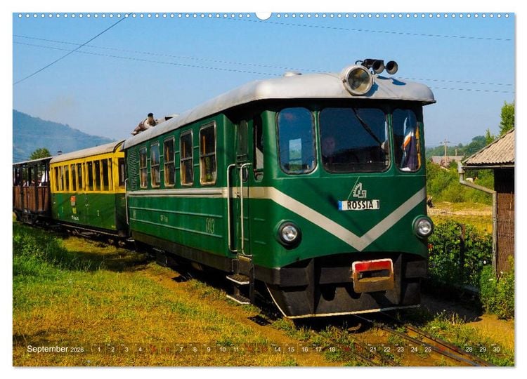 Produktbild: Waldbahnen in Rum&auml;nien - Die letzten Mocanitas (hochwertiger Premium Wandkalender 2026 DIN A2 quer), Kunstdruck in Hochglanz