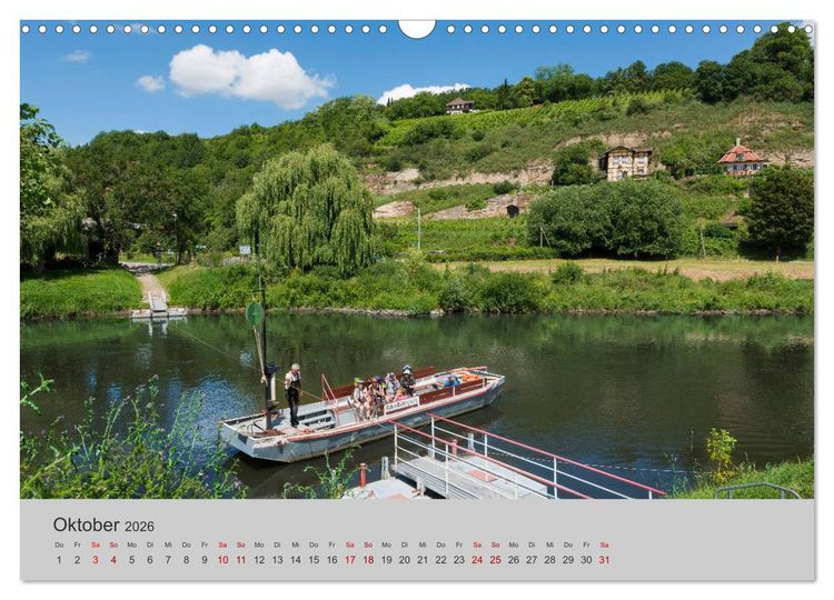 Produktbild: Die Saale Von Franken zur Elbe (Wandkalender 2026 DIN A3 quer), CALVENDO Monatskalender