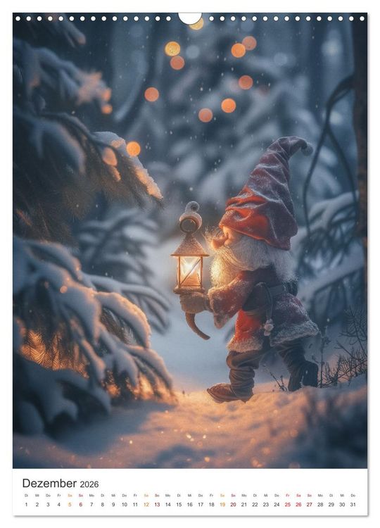 Produktbild: Zwerge und Wichtel (Wandkalender 2026 DIN A3 hoch), CALVENDO Monatskalender