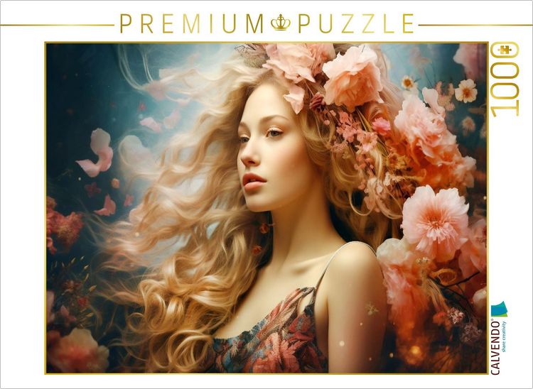 Produktbild: CALVENDO Puzzle Ein Motiv aus dem Kalender "M&auml;rchenhafte Fabelfrauen" | 1000 Teile Lege-Gr&ouml;&szlig;e 64x48cm Foto-Puzzle f&uuml;r gl&uuml;ckliche Stunden
