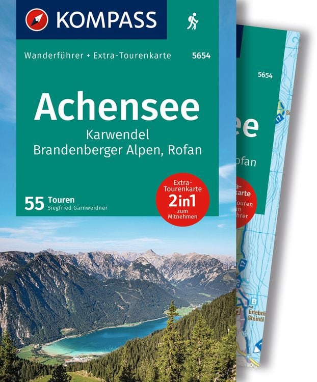Bild vom Artikel KOMPASS Wanderführer Achensee, Karwendel, Brandenberger Alpen, Rofan, 55 Touren mit Extra-Tourenkarte vom Autor Siegfried Garnweidner
