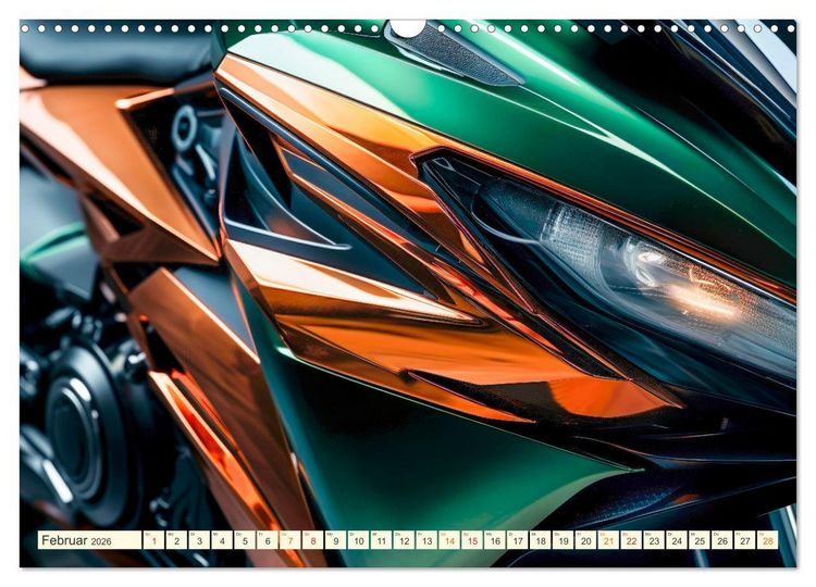 Produktbild: Blickpunkt Motorrad Sch&ouml;nheit im Design (Wandkalender 2026 DIN A3 quer), CALVENDO Monatskalender