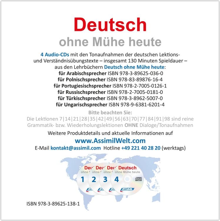 Produktbild: ASSiMiL Deutsch ohne M&uuml;he heute - Audio-CDs