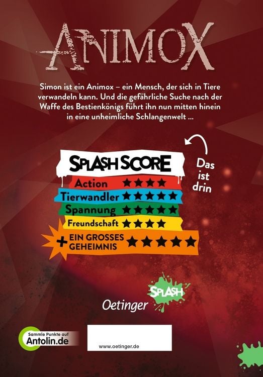 Produktbild: Animox als Comic-Roman 2. Das Auge der Schlange
