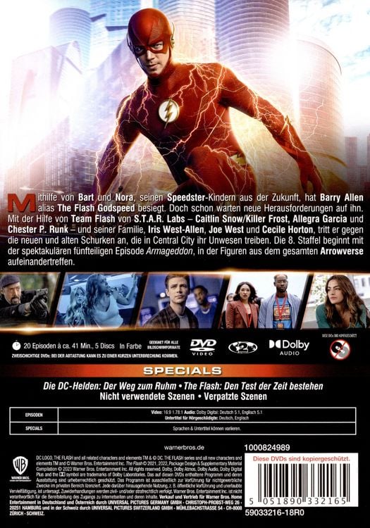 Produktbild: The Flash: Staffel 8 [5 DVDs]