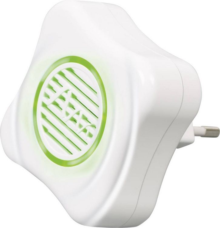 Produktbild: Gardigo Ultraschall M&uuml;ckenvertreiber LED 66993 Insektenvertreiber Ultraschall (B x H x T) 65 x 65 x 68 mm Wei&szlig; 1 St.
