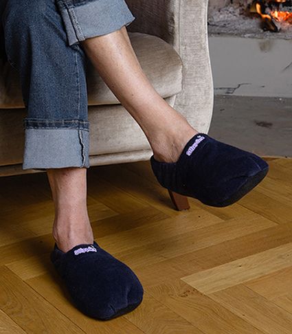 Produktbild: Warmies&reg; Slippies(TM) Classic dunkelblau, Gr. 41-45 NEU