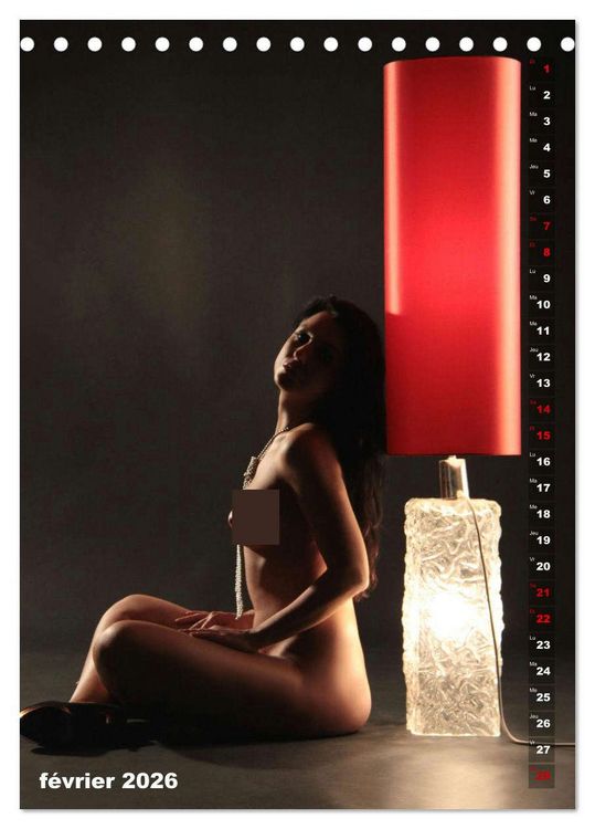 Produktbild: Le feu rouge (Calendrier de bureau 2026 DIN A5 horizontal), CALVENDO calendrier mensuel