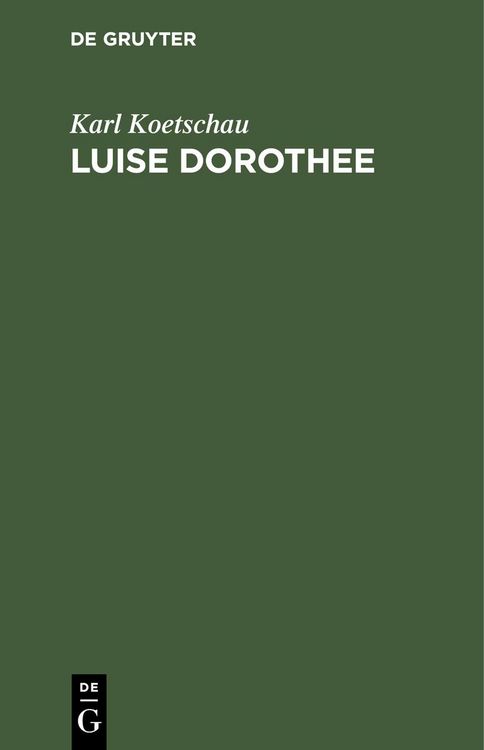 Produktbild: Luise Dorothee